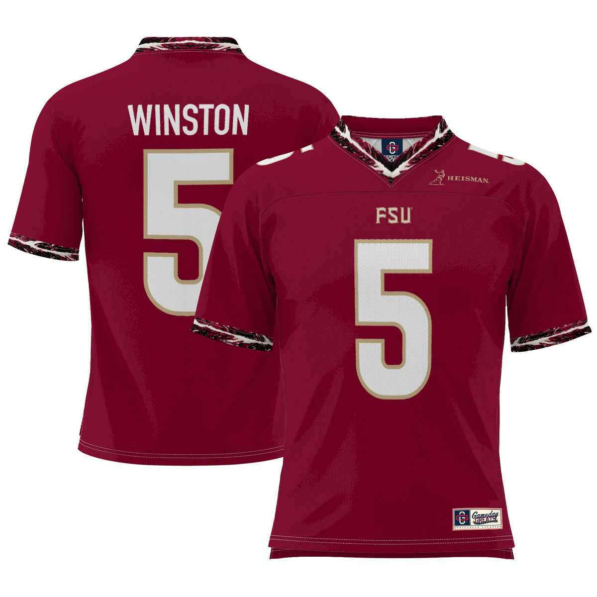 Jameis Winston Florida State Seminoles GameDay Greats Heisman Football Jersey Garnet | Stitched College Jersey TJS76745