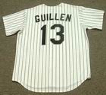 Ozzie Guillen Chicago White Sox 1994 Throwback Home Baseball Stitched Jersey | CTJS0881