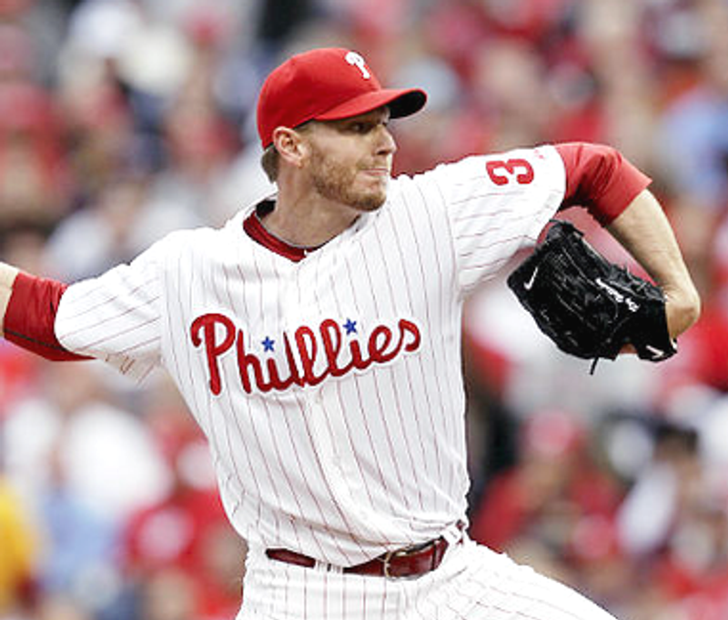 Roy Halladay Philadelphia Phillies 2010 Home Cool Base Authentic Throwback Baseball Stitched Jersey | CTJS0507