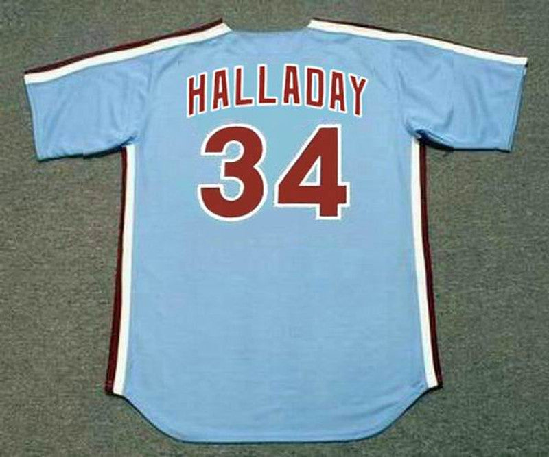 Roy Halladay Philadelphia Phillies 1980S Away Throwback Baseball Stitched Jersey | CTJS0511