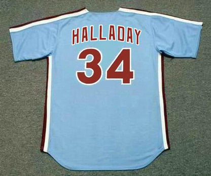 Roy Halladay Philadelphia Phillies 1980S Away Throwback Baseball Stitched Jersey | CTJS0511