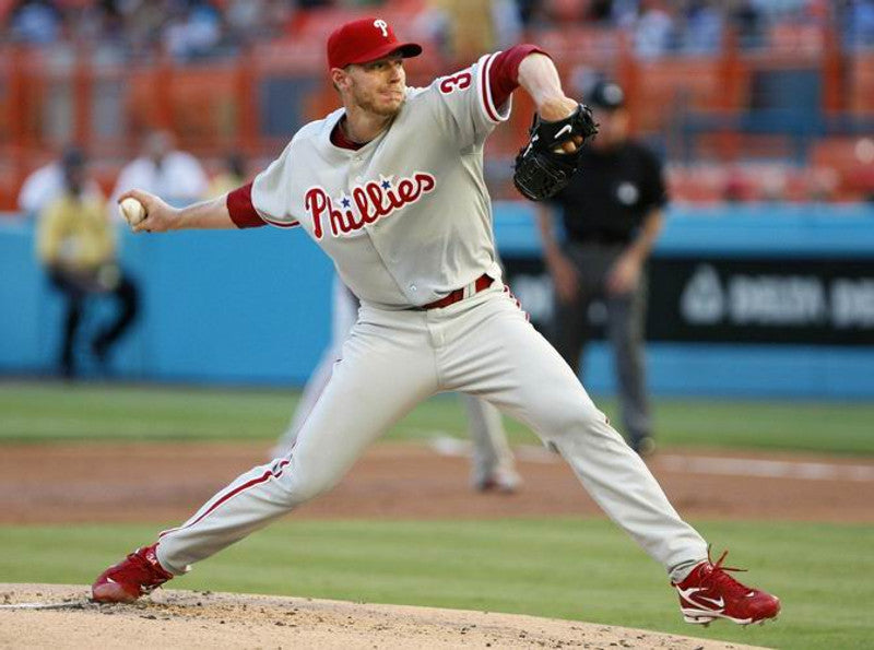 Roy Halladay Philadelphia Phillies 2010 Away Throwback Baseball Stitched Jersey | CTJS0508