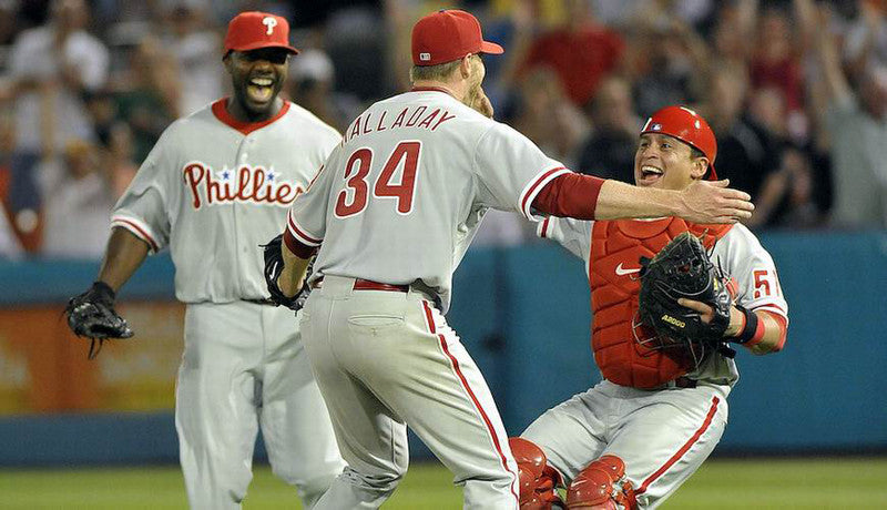 Roy Halladay Philadelphia Phillies 2010 Away Throwback Baseball Stitched Jersey | CTJS0508