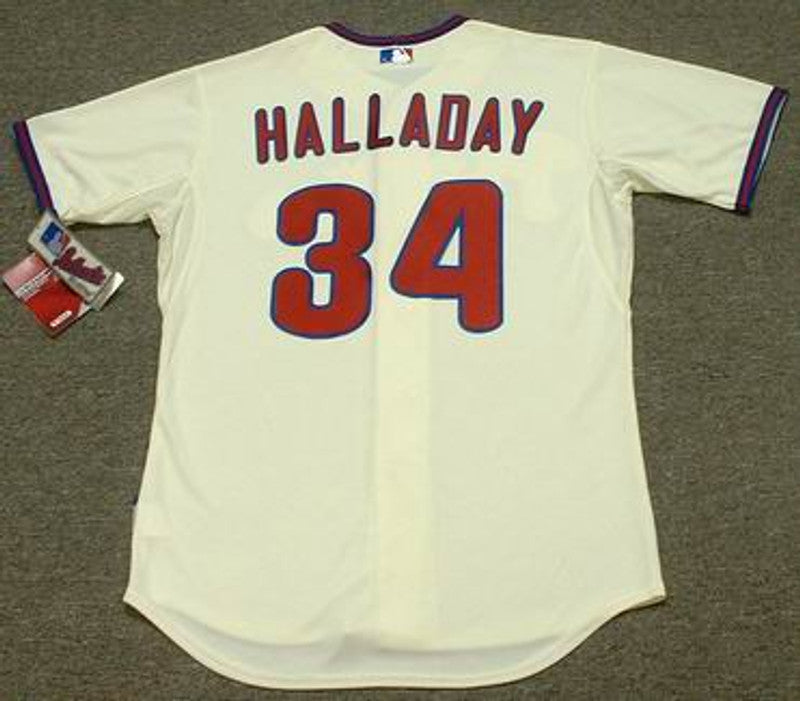 Roy Halladay Philadelphia Phillies 2010 Alternate Cool Base Authentic Throwback Baseball Stitched Jersey | CTJS0509