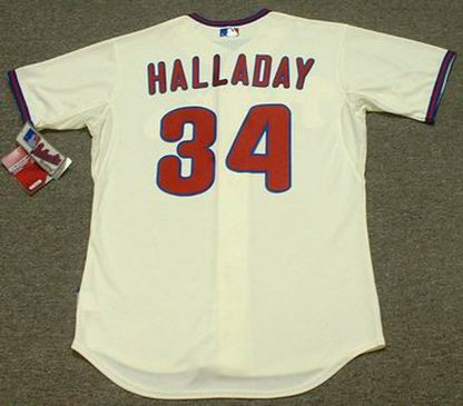 Roy Halladay Philadelphia Phillies 2010 Alternate Cool Base Authentic Throwback Baseball Stitched Jersey | CTJS0509