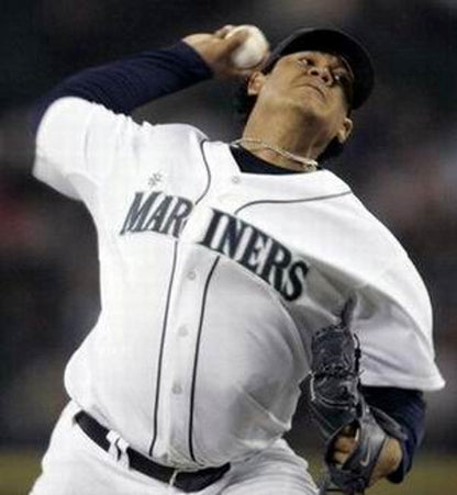 Felix Hernandez Seattle Mariners 2009 Throwback Home Baseball Stitched Jersey | CTJS2111