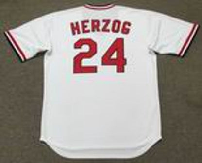 Whitey Herzog St Louis Cardinals 1982 Cooperstown Home Baseball Stitched Jersey | CTJS0072
