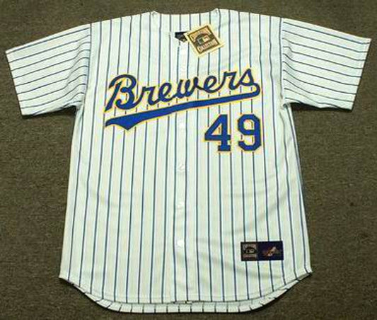 Teddy Higuera Milwaukee Brewers 1990 Cooperstown Home Stitched Baseball Jersey | CTJS0293