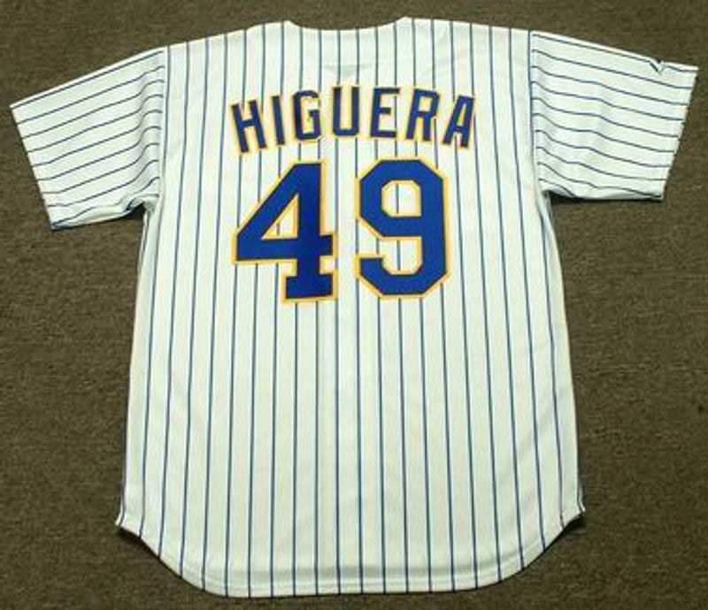 Teddy Higuera Milwaukee Brewers 1990 Cooperstown Home Stitched Baseball Jersey | CTJS0293
