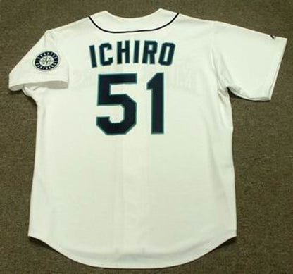 Ichiro Suzuki Seattle Mariners 2001 Throwback Home Baseball Stitched Jersey | CTJS1840
