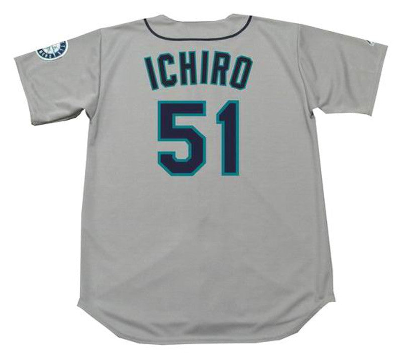 Ichiro Suzuki Seattle Mariners 2001 Throwback Away Baseball Stitched Jersey | CTJS1841