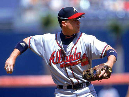 Chipper Jones Atlanta Braves 1995 Away Throwback Baseball Stitched Jersey | CTJS2561