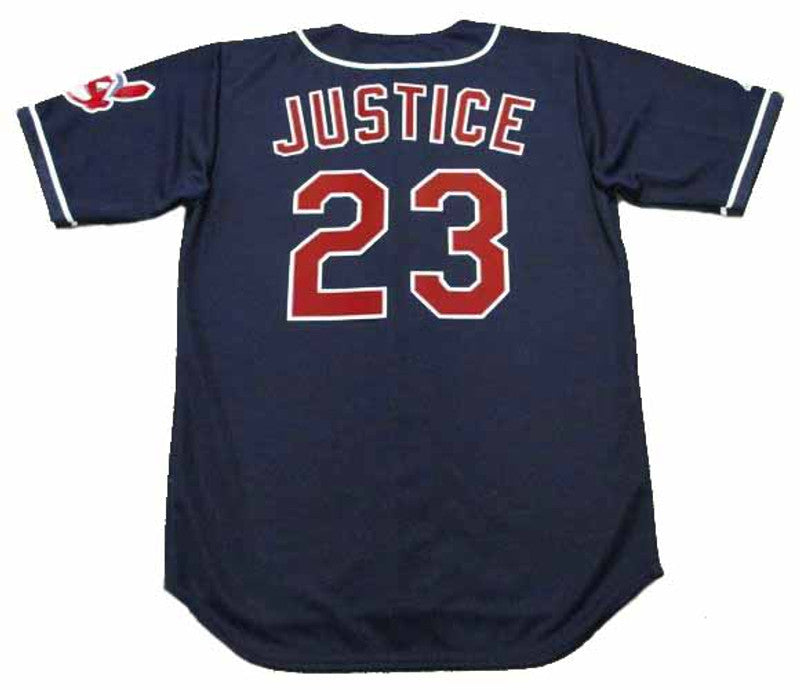 David Justice Cleveland Indians 1997 Throwback Alternate Baseball Stitched Jersey | CTJS2351