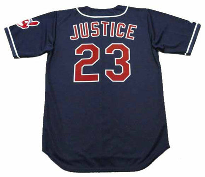 David Justice Cleveland Indians 1997 Throwback Alternate Baseball Stitched Jersey | CTJS2351