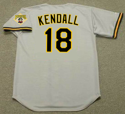 Jason Kendall Pittsburgh Pirates 1996 Throwback Away Baseball Stitched Jersey | CTJS1783