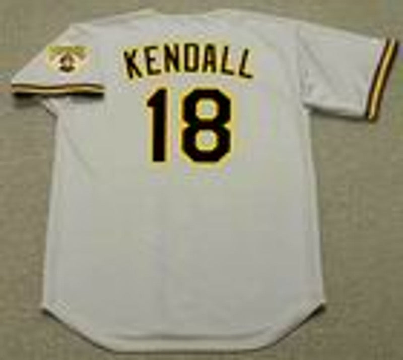 Jason Kendall Pittsburgh Pirates 1996 Throwback Away Baseball Stitched Jersey | CTJS1783