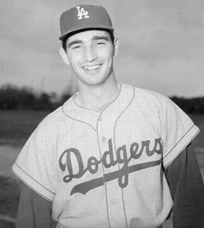 Sandy Koufax Brooklyn Dodgers 1955 Cooperstown Away Baseball Stitched Jersey | CTJS0406