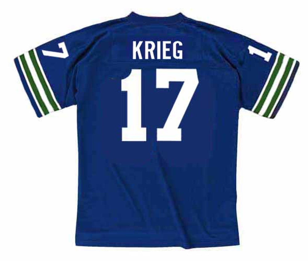 Seattle Seahawks Dave Krieg NFL jersey front view