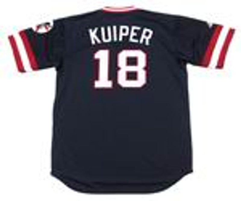 Duane Kuiper Cleveland Indians 1977 Cooperstown Throwback Away Stitched Jersey | CTJS2212