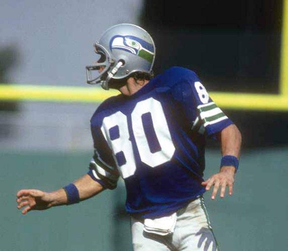 Seattle Seahawks Steve Largent NFL jersey front view