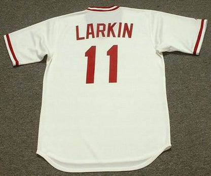Barry Larkin Cincinnati Reds 1990 Cooperstown Home Baseball Stitched Jersey | CTJS2953