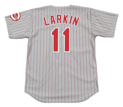 Barry Larkin Cincinnati Reds 1993 Throwback Away Baseball Stitched Jersey | CTJS2952