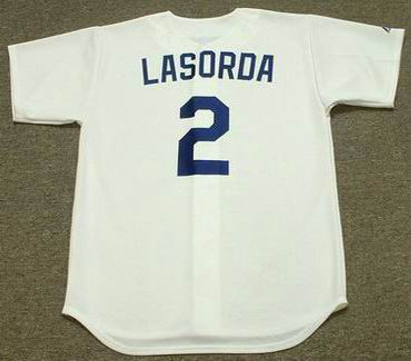 Tommy Lasorda Los Angeles Dodgers 1981 Home Baseball Stitched Baseball Jersey | CTJS0181