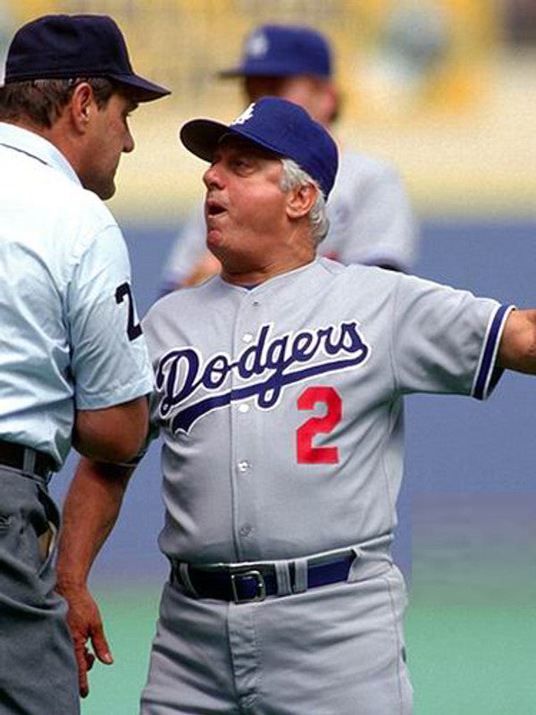 Tommy Lasorda Los Angeles Dodgers 1981 Away Baseball Stitched Baseball Jersey | CTJS0182
