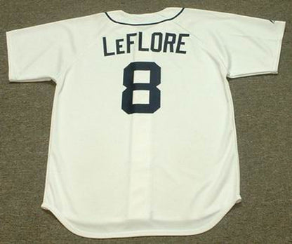 Ron Leflore Detroit Tigers 1976 Throwback Home Baseball Stitched Jersey | CTJS0539