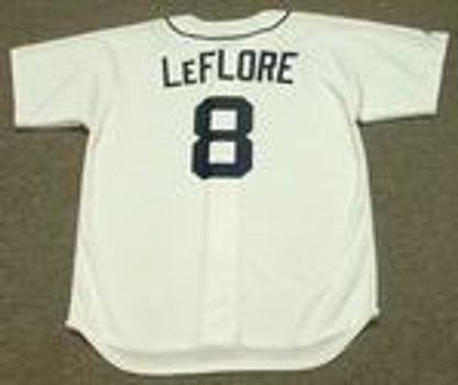 Ron Leflore Detroit Tigers 1976 Throwback Home Baseball Stitched Jersey | CTJS0539