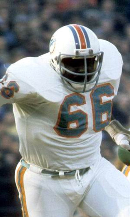 Miami Dolphins Larry Little NFL jersey front view