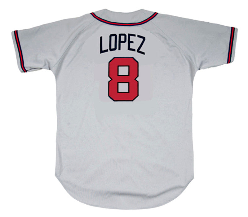Javier Lopez Atlanta Braves 1995 Away Throwback Baseball Stitched Jersey | CTJS1767