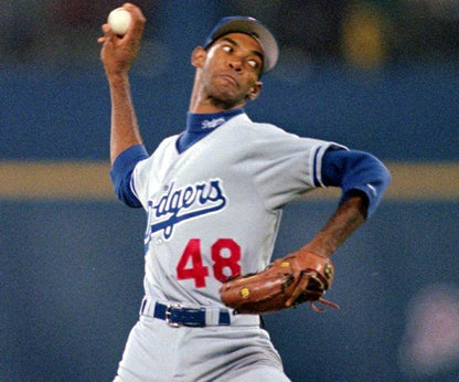 Ramon Martinez Los Angeles Dodgers 1990 Throwback Away Baseball Stitched Jersey | CTJS0763