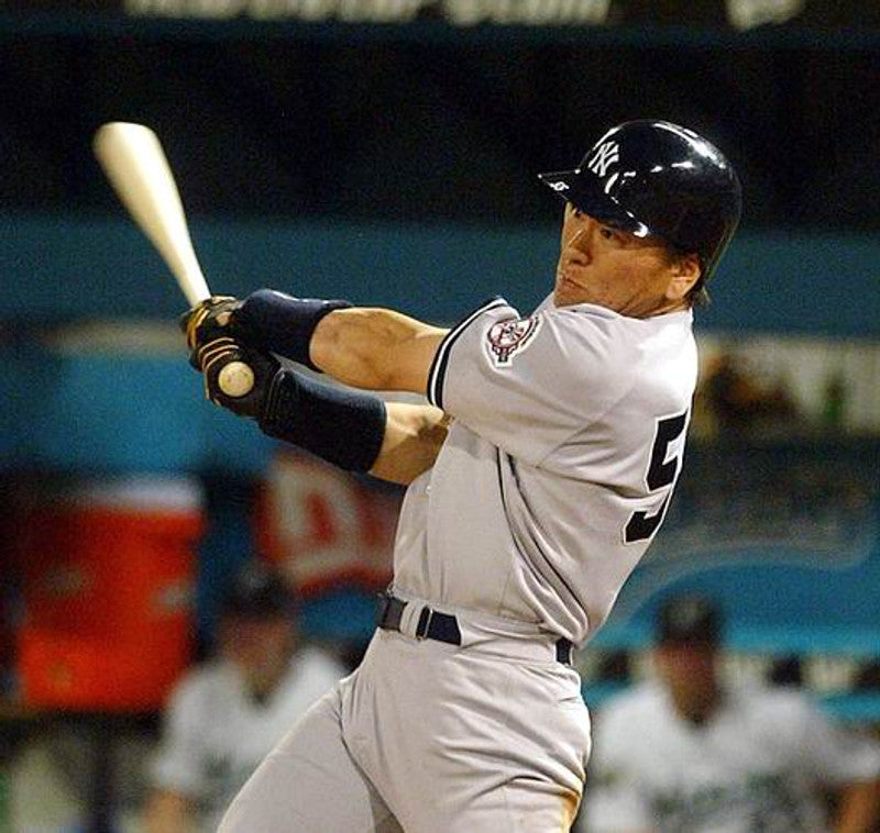 Hideki Matsui New York Yankees 2003 Throwback Away Baseball Stitched Jersey | CTJS1881