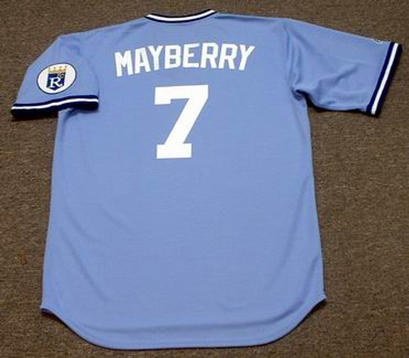 John Mayberry Kansas City Royals 1975 Cooperstown Throwback Baseball Stitched Jersey | CTJS1542