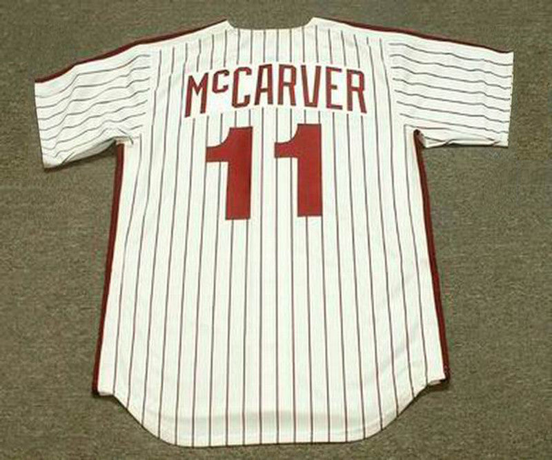 Tim Mccarver Philadelphia Phillies 1976 Cooperstown Throwback Home Baseball Stitched Jersey | CTJS0254