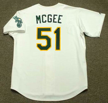 Willie Mcgee Oakland Athletics 1990 Home Baseball Stitched Baseball Jersey | CTJS0034