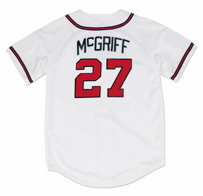 Fred Mcgriff Atlanta Braves 1995 Home Throwback Baseball Stitched Jersey | CTJS2051