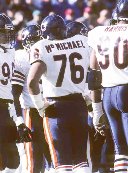 Chicago Bears Steve Mcmichael NFL jersey front view
