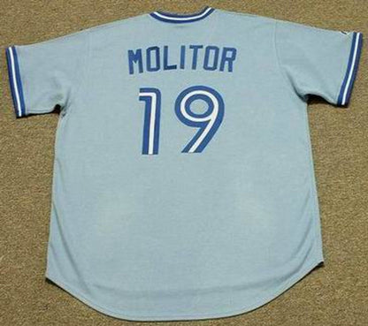 Paul Molitor Toronto Blue Jays Cooperstown Throwback Away Baseball Stitched Jersey | CTJS0851
