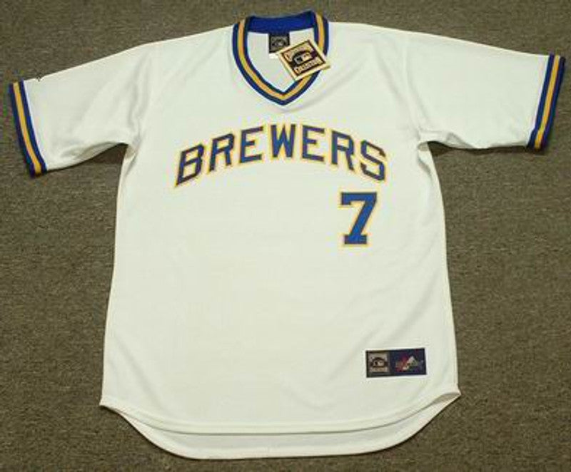 Don Money Milwaukee Brewers 1975 Home Throwback Baseball Stitched Jersey | CTJS2234