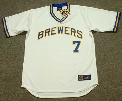 Don Money Milwaukee Brewers 1975 Home Throwback Baseball Stitched Jersey | CTJS2234