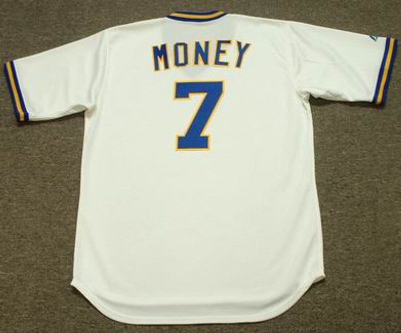 Don Money Milwaukee Brewers 1975 Home Throwback Baseball Stitched Jersey | CTJS2234