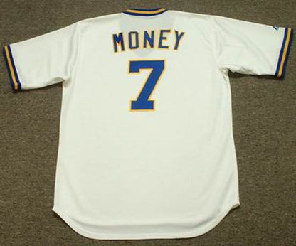 Don Money Milwaukee Brewers 1975 Home Throwback Baseball Stitched Jersey | CTJS2234