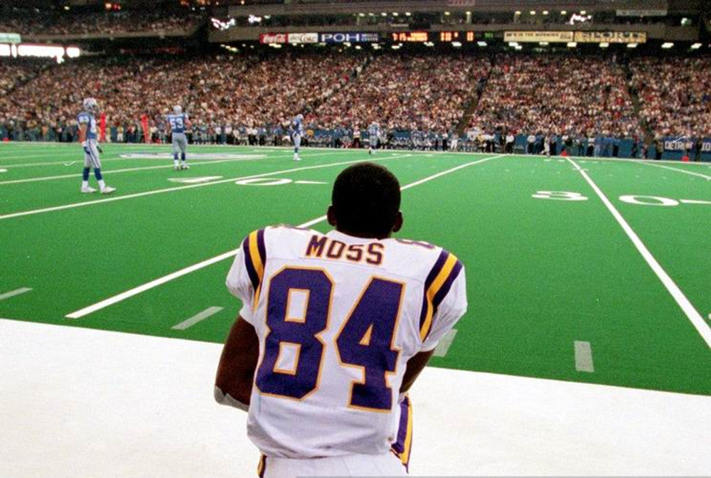 Minnesota Vikings Randy Moss NFL jersey front view