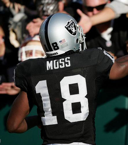 Oakland Raiders Randy Moss NFL jersey front view