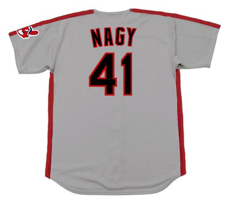 Charles Nagy Cleveland Indians 1992 Throwback Away Baseball Stitched Jersey | CTJS2623