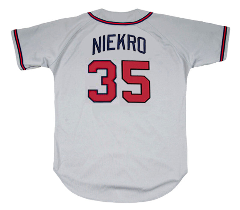 Phil Niekro Atlanta Braves 1987 Away Throwback Baseball Stitched Jersey | CTJS0800