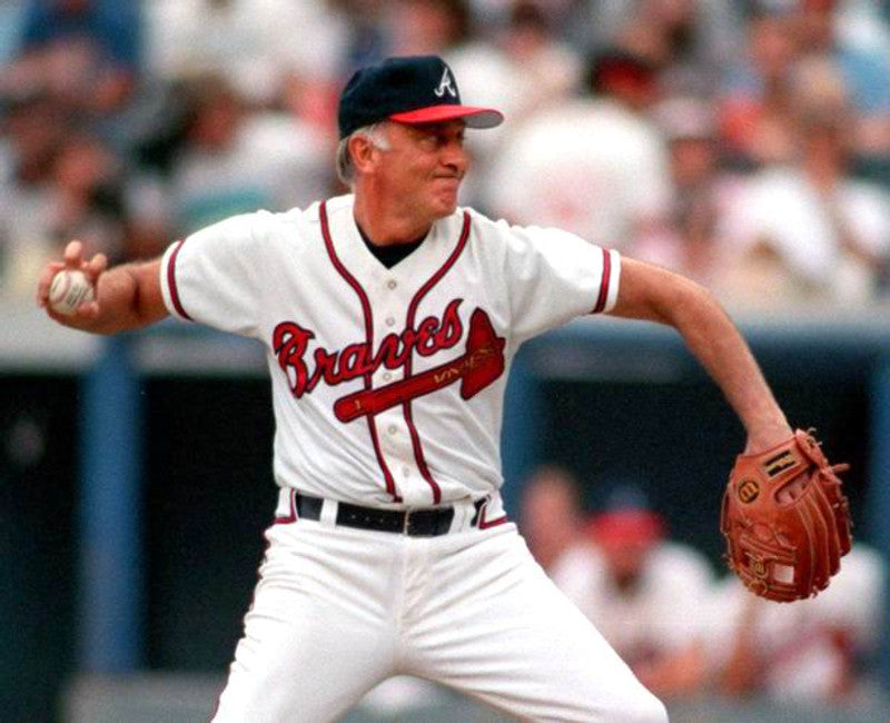 Phil Niekro Atlanta Braves 1987 Away Throwback Baseball Stitched Jersey | CTJS0800