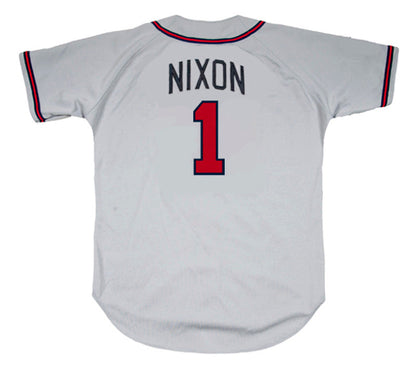 Otis Nixon Atlanta Braves 1992 Away Throwback Baseball Stitched Jersey | CTJS0887